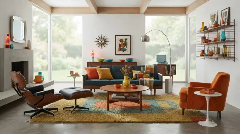 retro woonaccessoires combineren met modern interieur